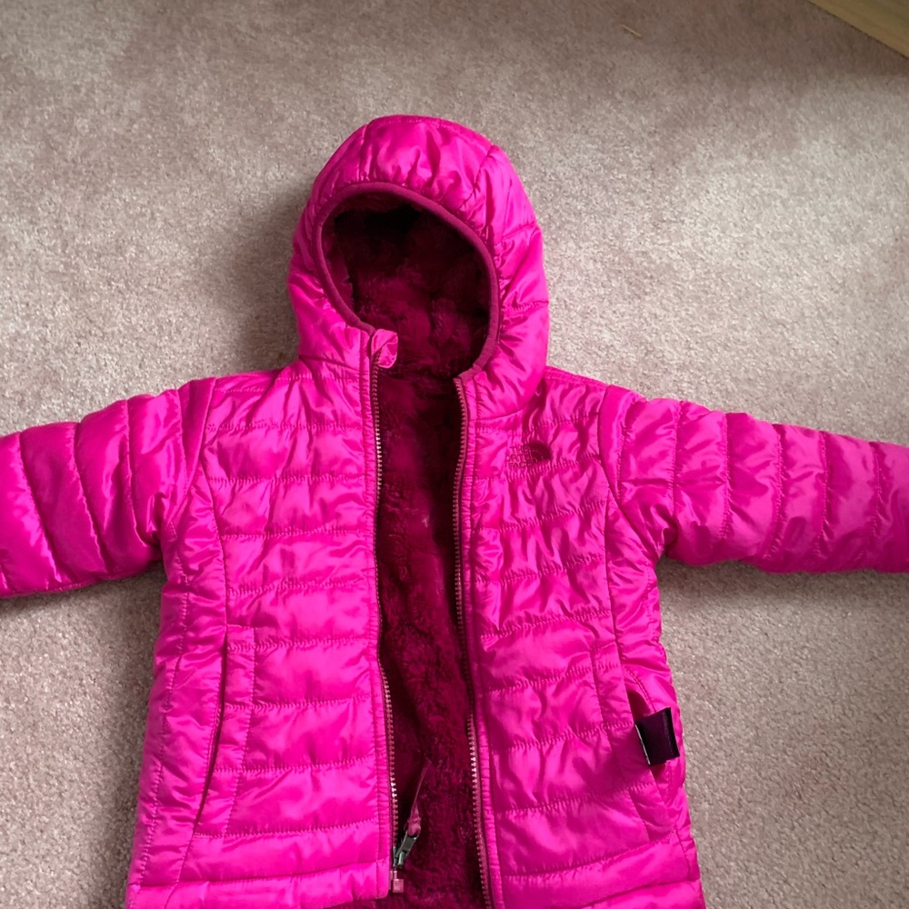 TODDLER GIRLS' REVERSIBLE MOSSBUD SWIRL JACKET